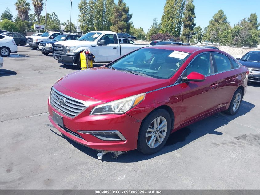 2015 Hyundai Sonata Se VIN: 5NPE24AF0FH124341 Lot: 40283160