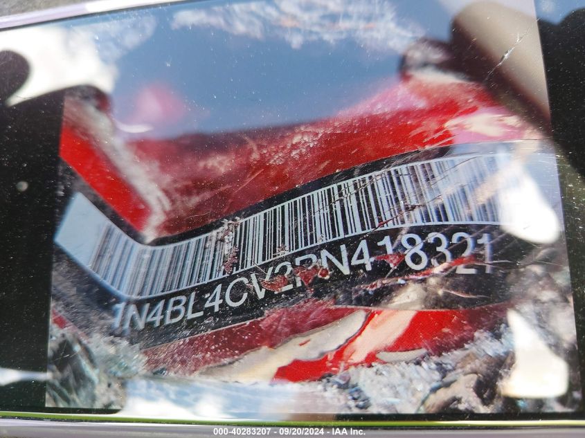 2023 Nissan Altima Sr Fwd VIN: 1N4BL4CV2PN418321 Lot: 40283207