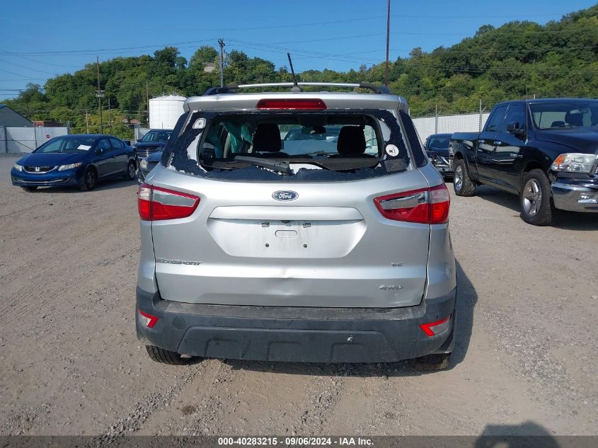 2020 Ford Ecosport Se VIN: MAJ6S3GL7LC348716 Lot: 40283215