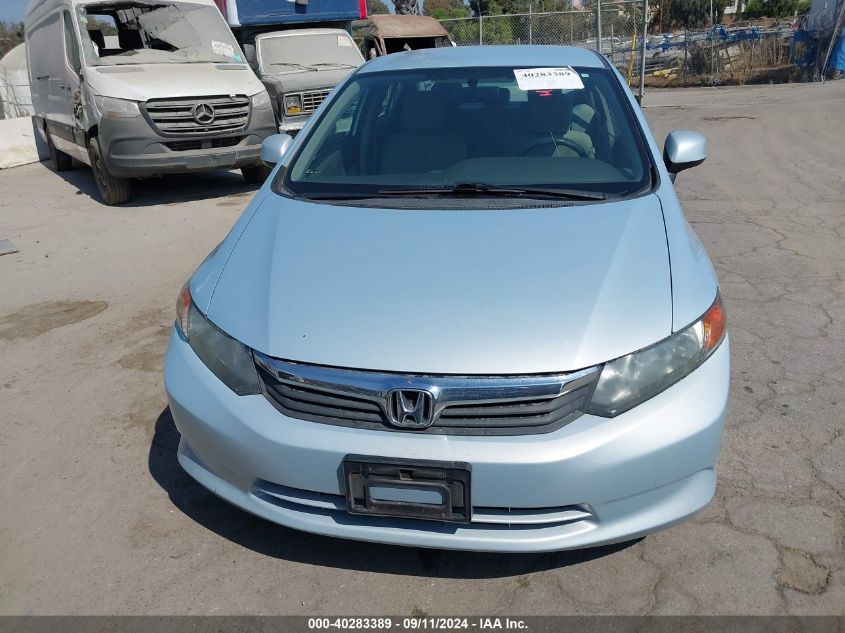 2012 Honda Civic Lx VIN: 19XFB2F54CE366137 Lot: 40283389