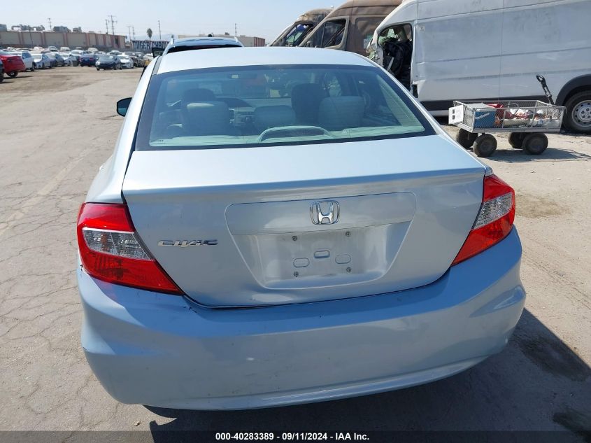 2012 Honda Civic Lx VIN: 19XFB2F54CE366137 Lot: 40283389