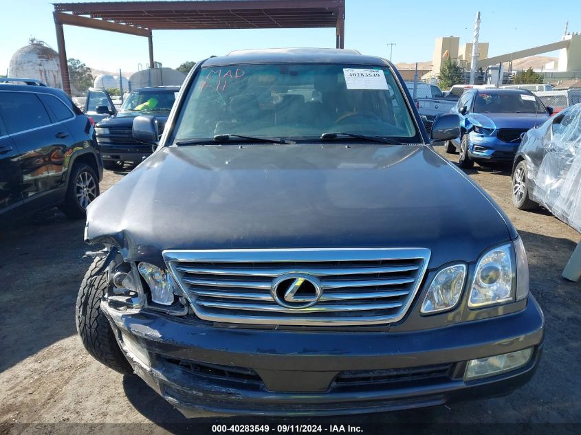 2006 Lexus Lx 470 VIN: JTJHT00W764011929 Lot: 40283549