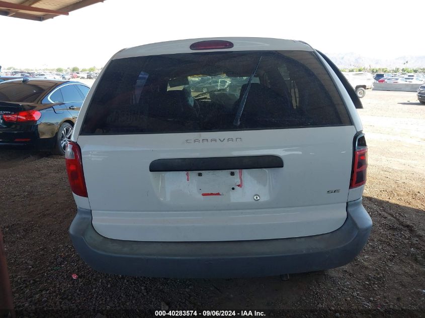 2001 Dodge Caravan Se VIN: 1B4GP25321B160618 Lot: 40283574