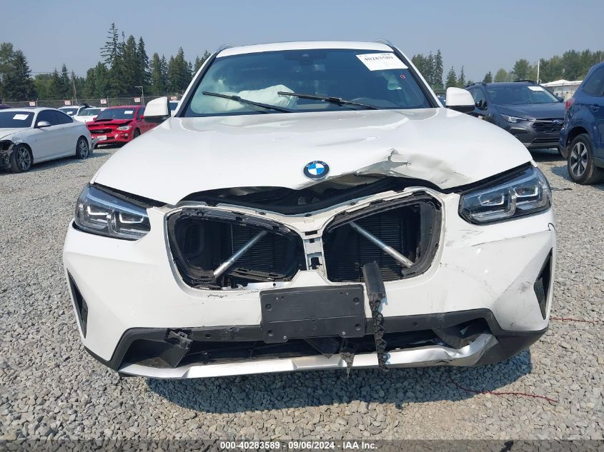 2022 BMW X3 xDrive30I VIN: 5UX53DP0XN9L14864 Lot: 40283589