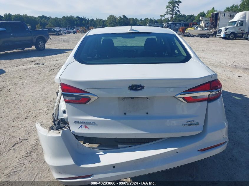 2019 Ford Fusion Hybrid Se VIN: 3FA6P0LU6KR183787 Lot: 40283860