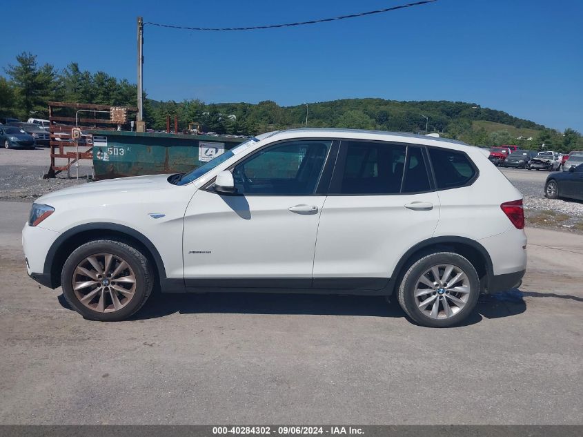 2017 BMW X3 xDrive28I VIN: 5UXWX9C31H0T25251 Lot: 40284302