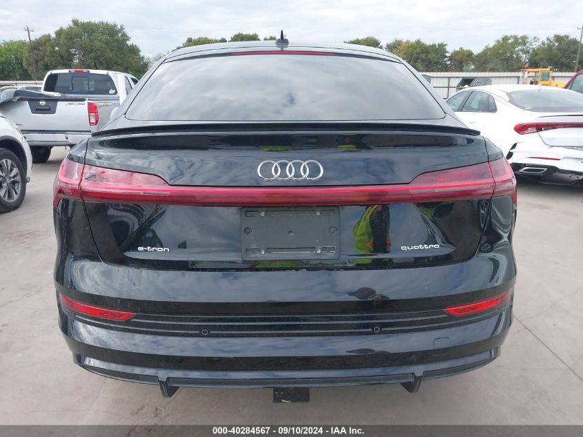 2021 Audi E-Tron Sportback Prestige Quattro VIN: WA13ABGE3MB000635 Lot: 40284567