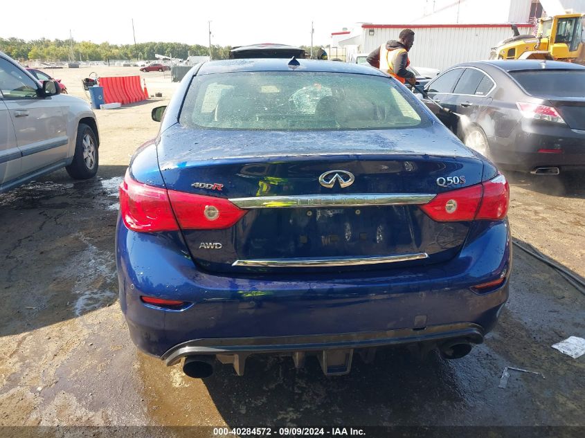 2017 Infiniti Q50 3.0T Red Sport 400 VIN: JN1FV7AR2HM870471 Lot: 40284572