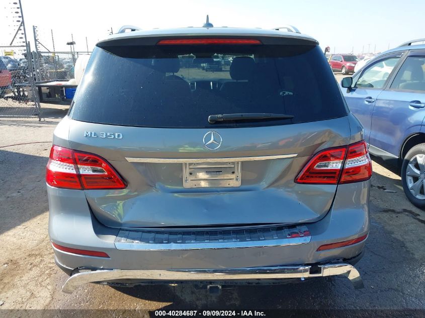 2013 Mercedes-Benz M-Class Ml 350 VIN: 4JGDA5JBXDA257996 Lot: 40284687