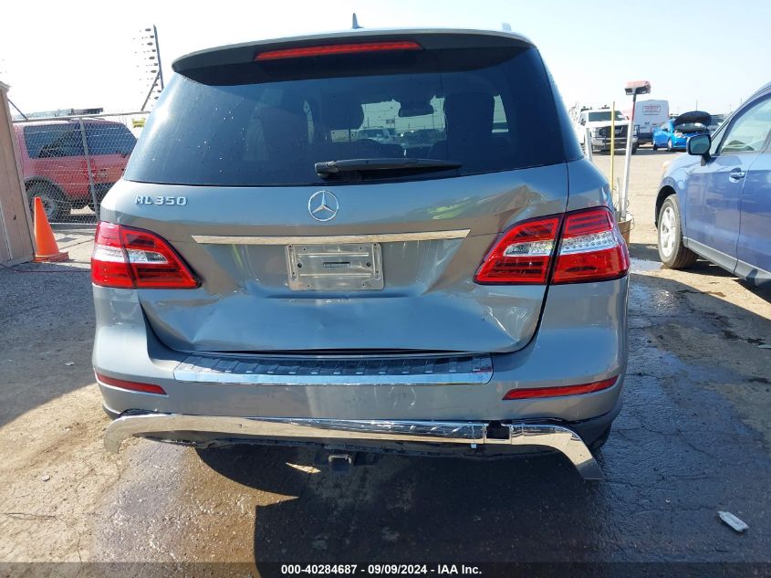 2013 Mercedes-Benz M-Class Ml 350 VIN: 4JGDA5JBXDA257996 Lot: 40284687