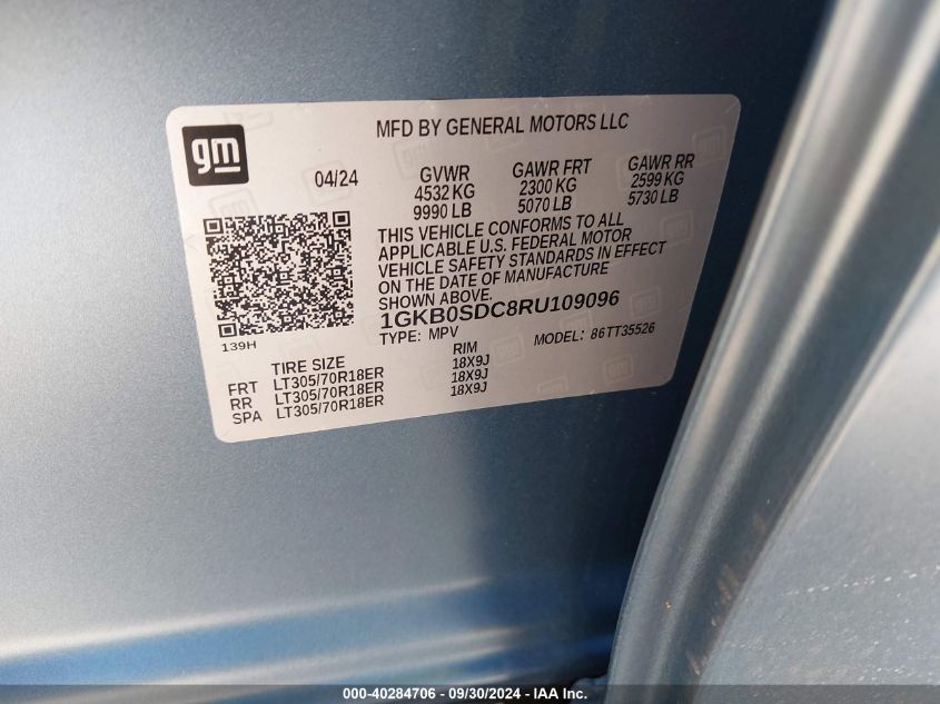 1GKB0SDC8RU109096 2024 GMC Hummer Ev Suv 3X