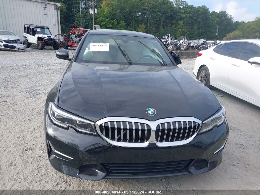 2019 BMW 330I VIN: WBA5R1C55KAK06398 Lot: 40284814