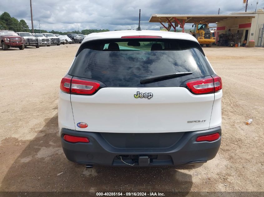 2015 Jeep Cherokee Sport VIN: 1C4PJLABXFW535971 Lot: 40285154