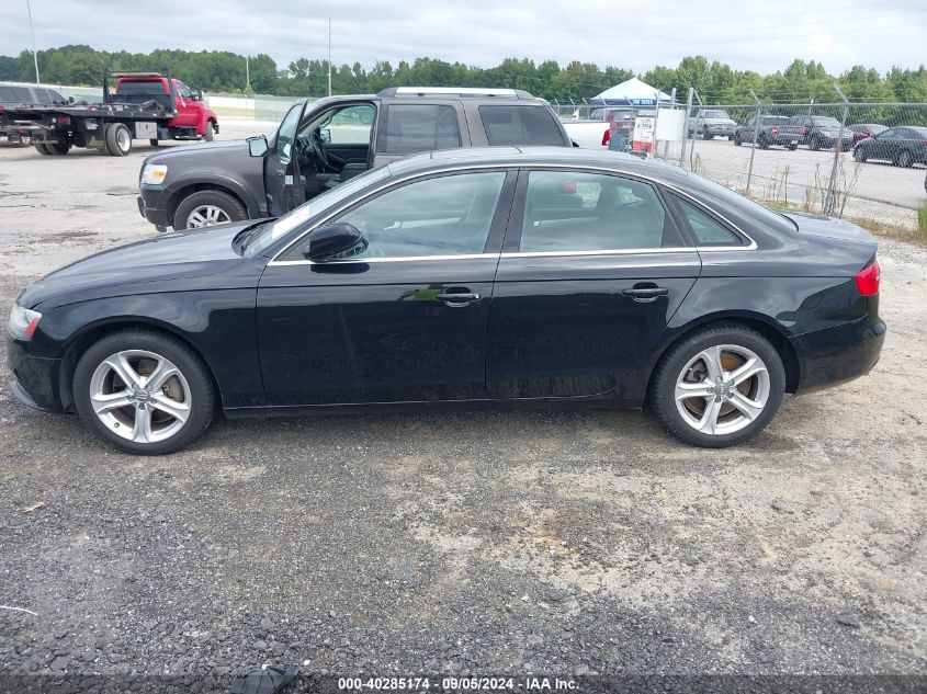 2013 Audi A4 2.0T Premium VIN: WAUAFAFL5DN027615 Lot: 40285174