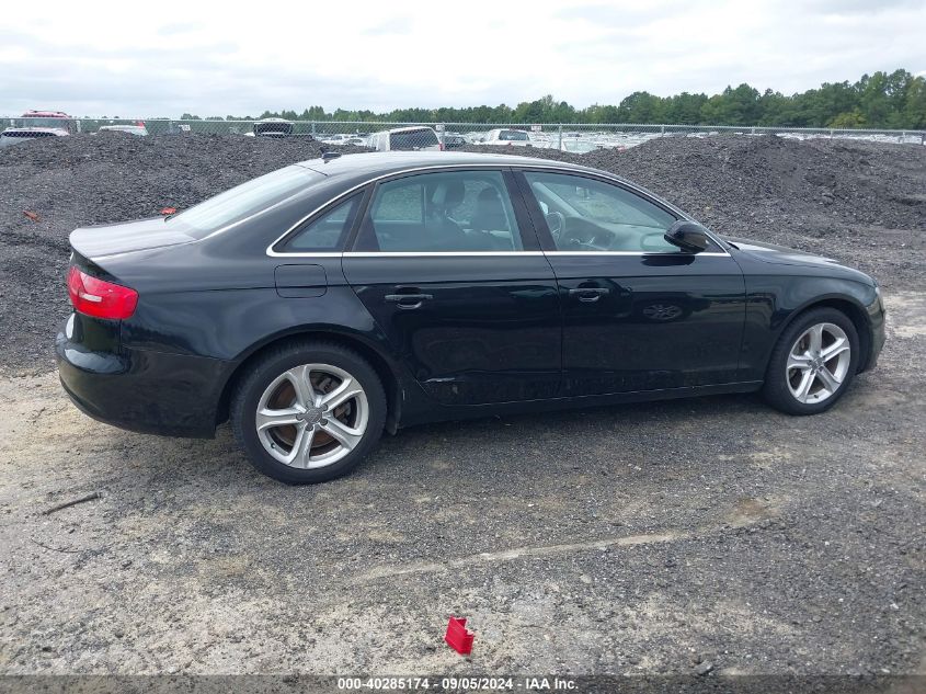 2013 Audi A4 2.0T Premium VIN: WAUAFAFL5DN027615 Lot: 40285174