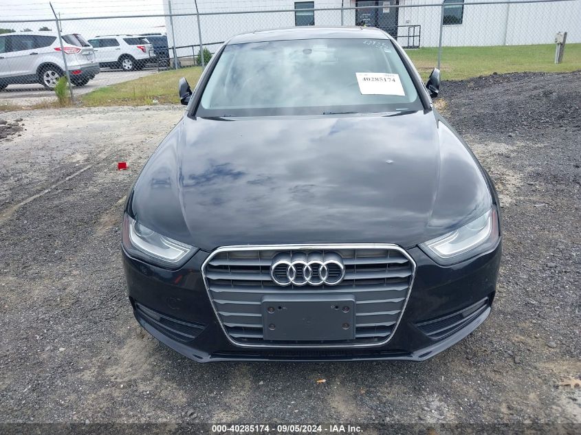 2013 Audi A4 2.0T Premium VIN: WAUAFAFL5DN027615 Lot: 40285174