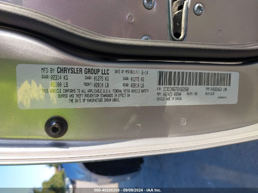 2C3CCABG7EH322968 2014 Chrysler 300 300S