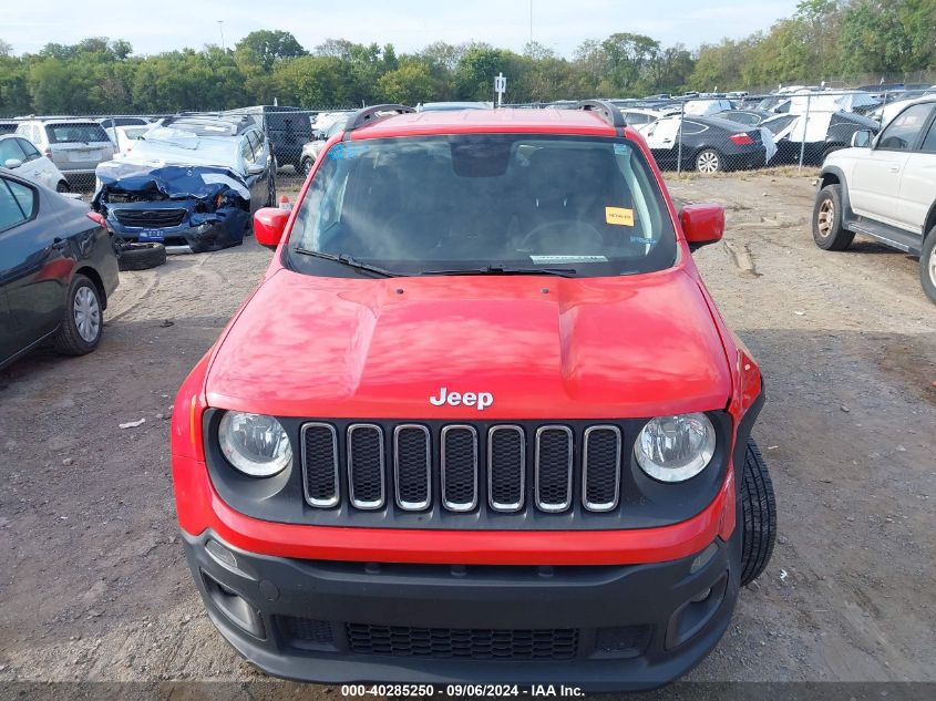 2018 Jeep Renegade Latitude Fwd VIN: ZACCJABB8JPH60705 Lot: 40285250