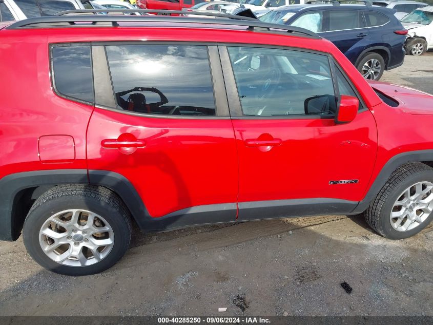 2018 Jeep Renegade Latitude Fwd VIN: ZACCJABB8JPH60705 Lot: 40285250