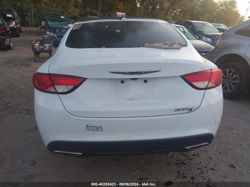 2016 Chrysler 200 S VIN: 1C3CCCBG2GN118102 Lot: 40285423