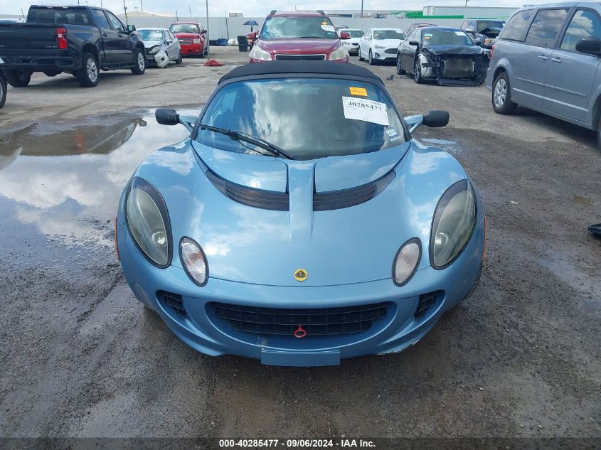 2006 Lotus Elise VIN: SCCPC11176HL30231 Lot: 40285477