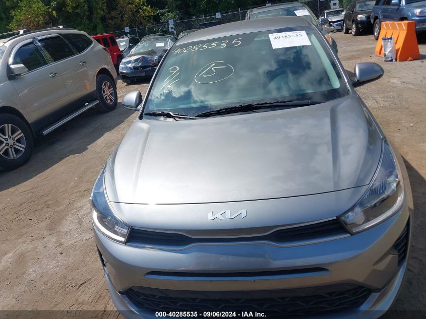 2022 Kia Rio S VIN: 3KPA24AD6NE454789 Lot: 40285535