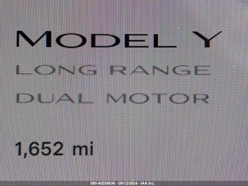 2024 Tesla Model Y Long Range Dual Motor All-Wheel Drive VIN: 7SAYGDEE5RF132229 Lot: 40285636