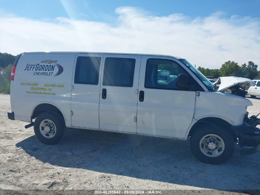 2021 Chevrolet Express Cargo Rwd 2500 Regular Wheelbase Wt VIN: 1GCWGAFP9M1183754 Lot: 40285642