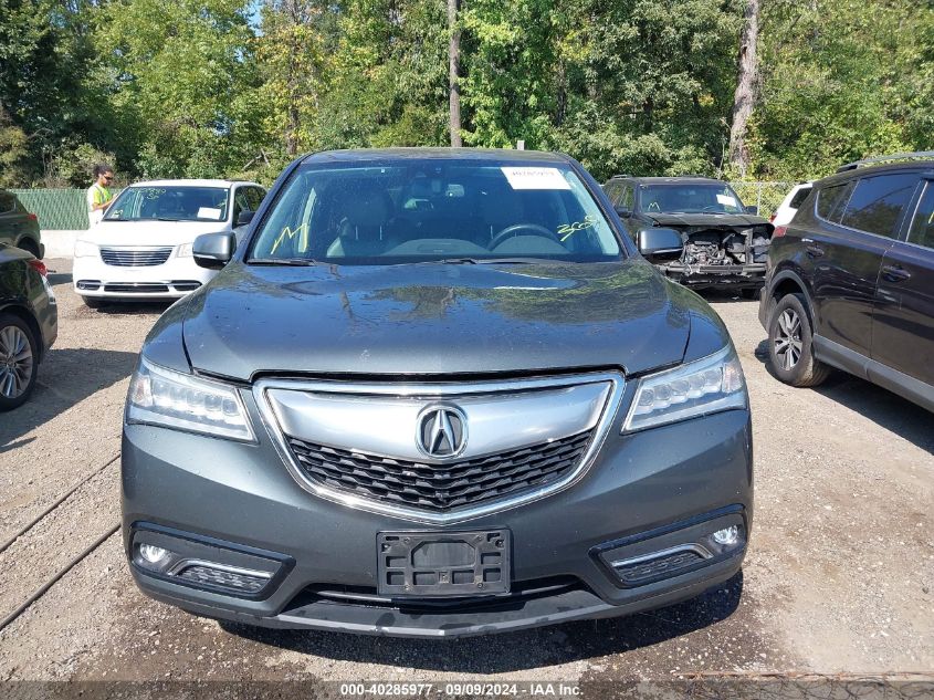 2015 Acura Mdx Technology Package VIN: 5FRYD4H47FB001614 Lot: 40285977