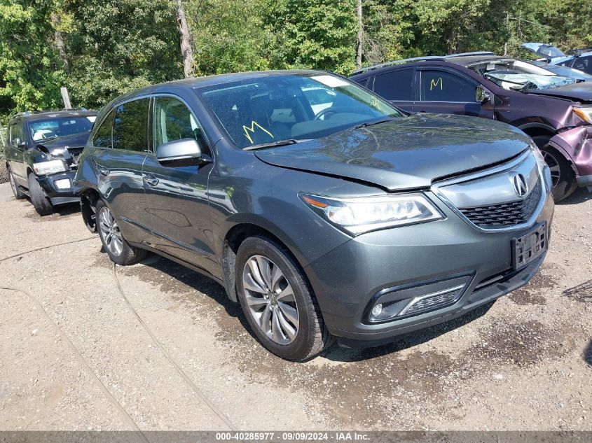 2015 Acura Mdx Technology Package VIN: 5FRYD4H47FB001614 Lot: 40285977