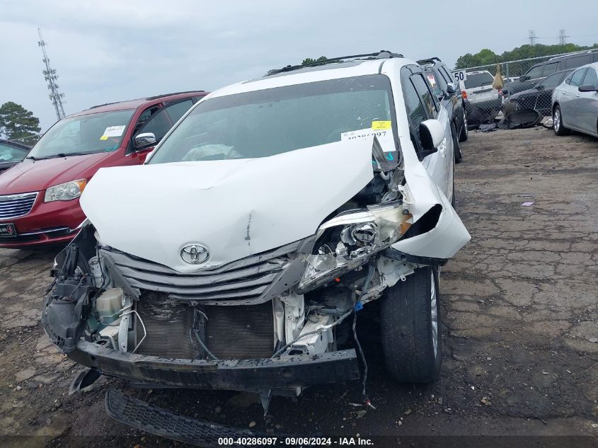 5TDYK3DC4CS191457 2012 Toyota Sienna Xle V6 8 Passenger