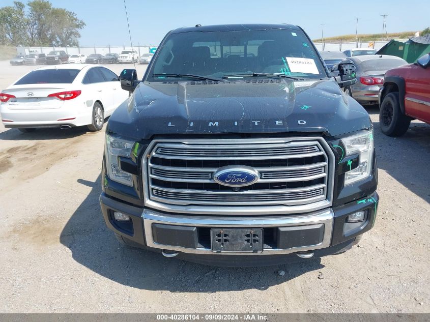 2017 FORD F-150 LIMITED - 1FTEW1EG6HFC20445