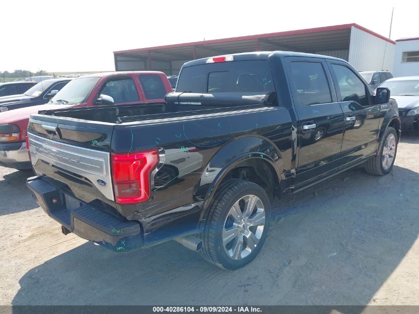 2017 FORD F-150 LIMITED - 1FTEW1EG6HFC20445