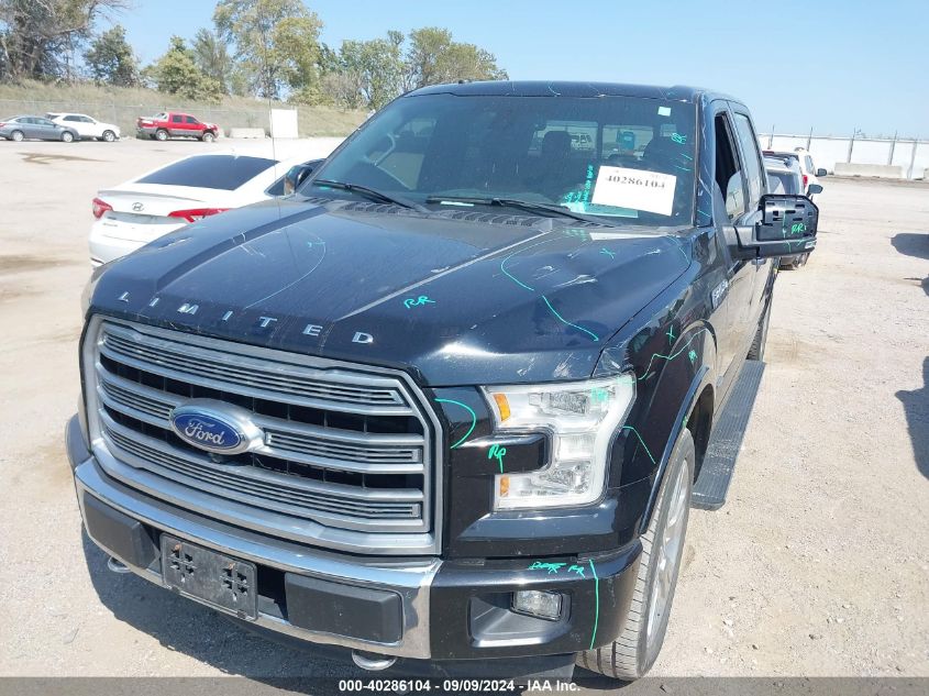 2017 FORD F-150 LIMITED - 1FTEW1EG6HFC20445