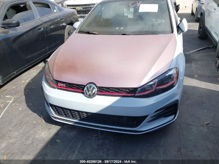 2019 Volkswagen Golf Gti 2.0T Autobahn/2.0T Rabbit Edition/2.0T S/2.0T Se VIN: 3VW6T7AU6KM018754 Lot: 40286126