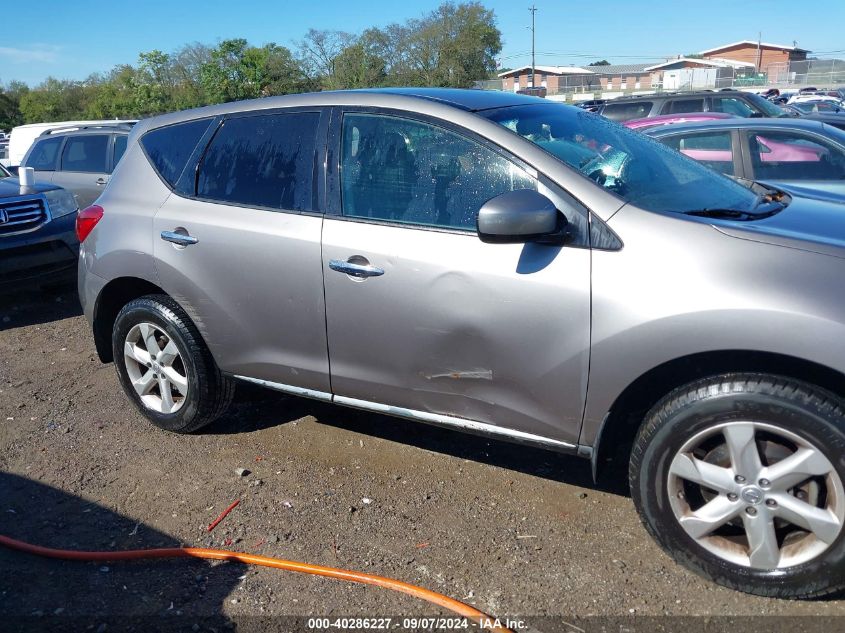 2010 Nissan Murano S VIN: JN8AZ1MU9AW013460 Lot: 40286227