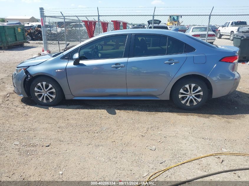 2021 Toyota Corolla Hybrid Le VIN: JTDEAMDE2MJ003160 Lot: 40286334