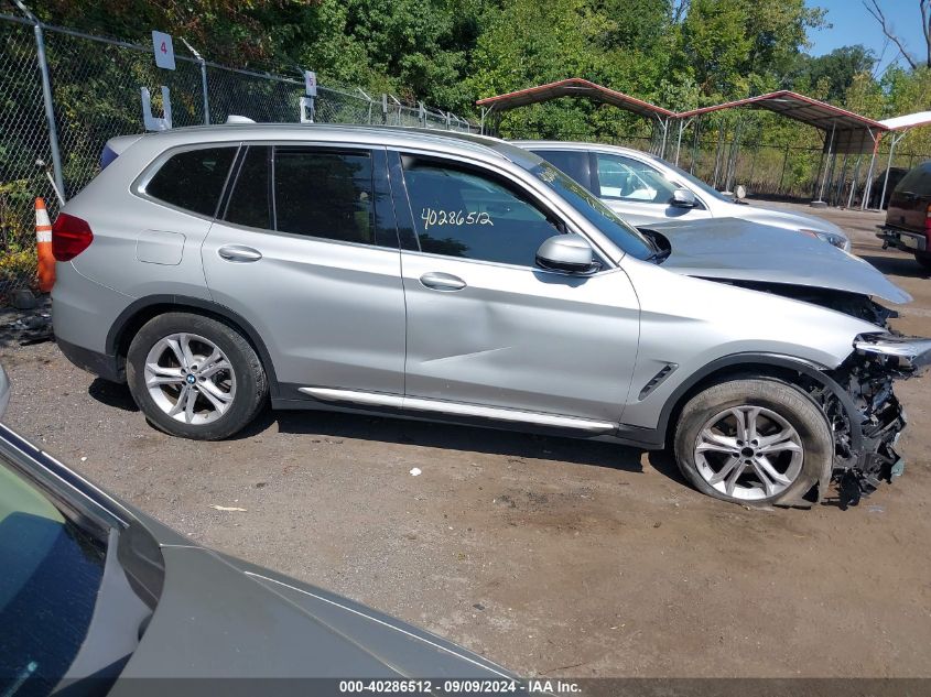 2019 BMW X3 xDrive30I VIN: 5UXTR9C57KLD91262 Lot: 40286512