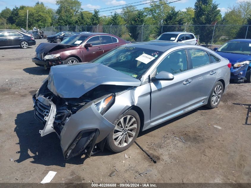 VIN 5NPE34AF7GH434551 2016 Hyundai Sonata, Sport no.2