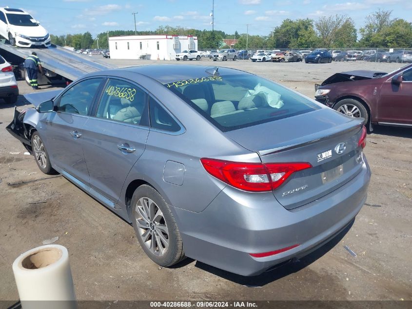 VIN 5NPE34AF7GH434551 2016 Hyundai Sonata, Sport no.3