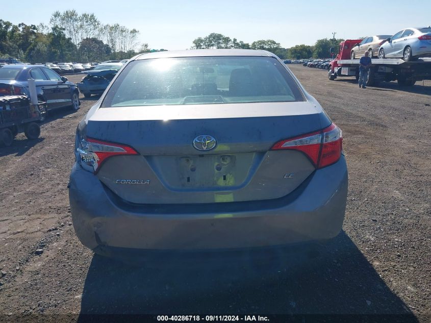 2016 Toyota Corolla Le VIN: 2T1BURHE5GC518834 Lot: 40286718