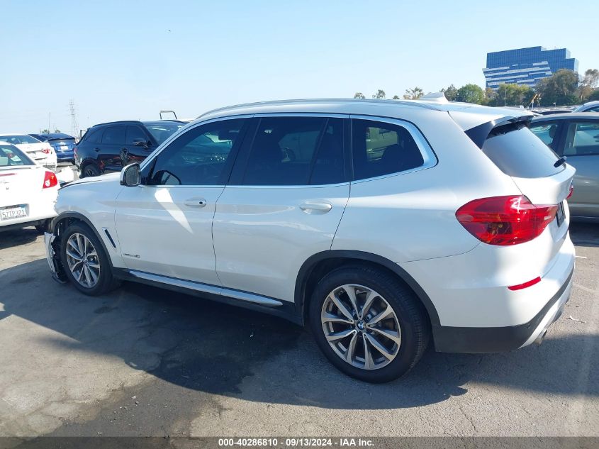 2018 BMW X3 xDrive30I VIN: 5UXTR9C55JLD66259 Lot: 40286810