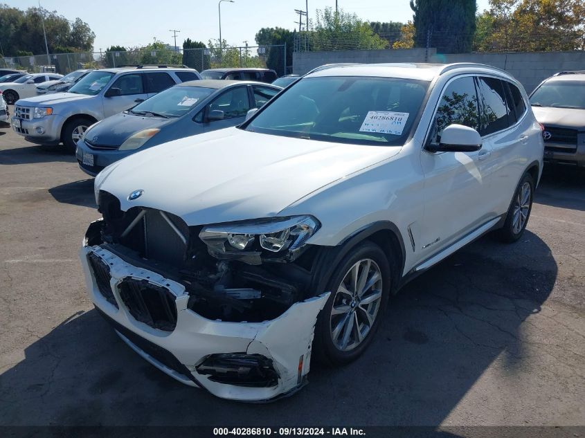 2018 BMW X3 xDrive30I VIN: 5UXTR9C55JLD66259 Lot: 40286810