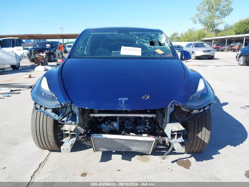 2022 Tesla Model Y Performance Dual Motor All-Wheel Drive VIN: 7SAYGDEF2NF374852 Lot: 40286833