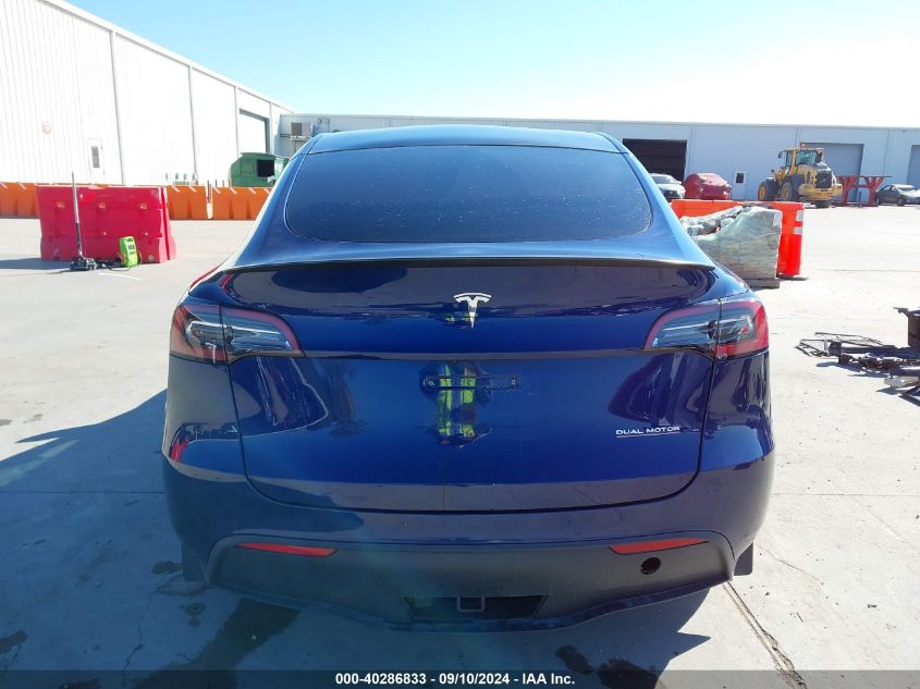 2022 Tesla Model Y Performance Dual Motor All-Wheel Drive VIN: 7SAYGDEF2NF374852 Lot: 40286833