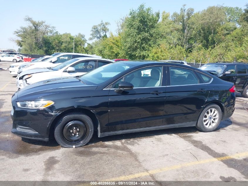 2016 Ford Fusion S VIN: 3FA6P0G77GR143293 Lot: 40286835