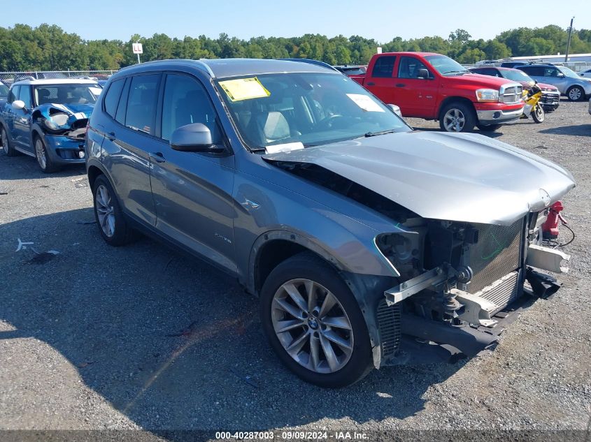 2017 BMW X3 xDrive28I VIN: 5UXWX9C52H0T00263 Lot: 40287003