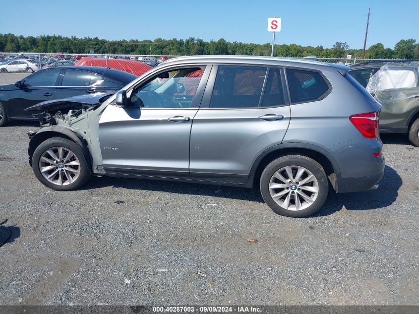 2017 BMW X3 xDrive28I VIN: 5UXWX9C52H0T00263 Lot: 40287003