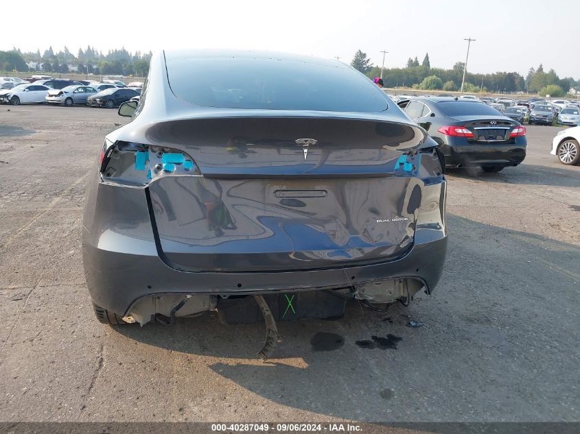 2022 Tesla Model Y Long Range Dual Motor All-Wheel Drive VIN: 7SAYGDEEXNF408978 Lot: 40287049