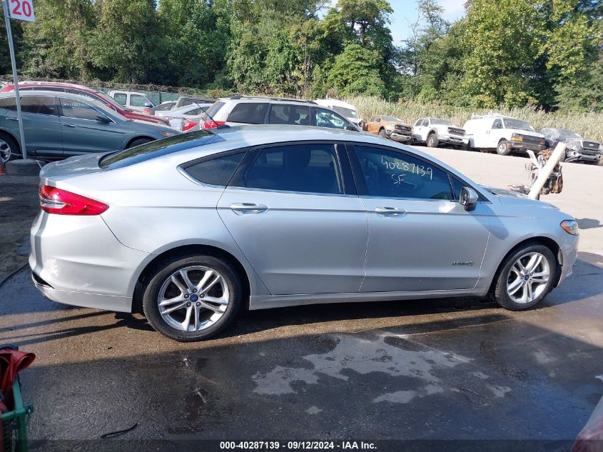 2018 Ford Fusion Hybrid Se VIN: 3FA6P0LU9JR162639 Lot: 40287139